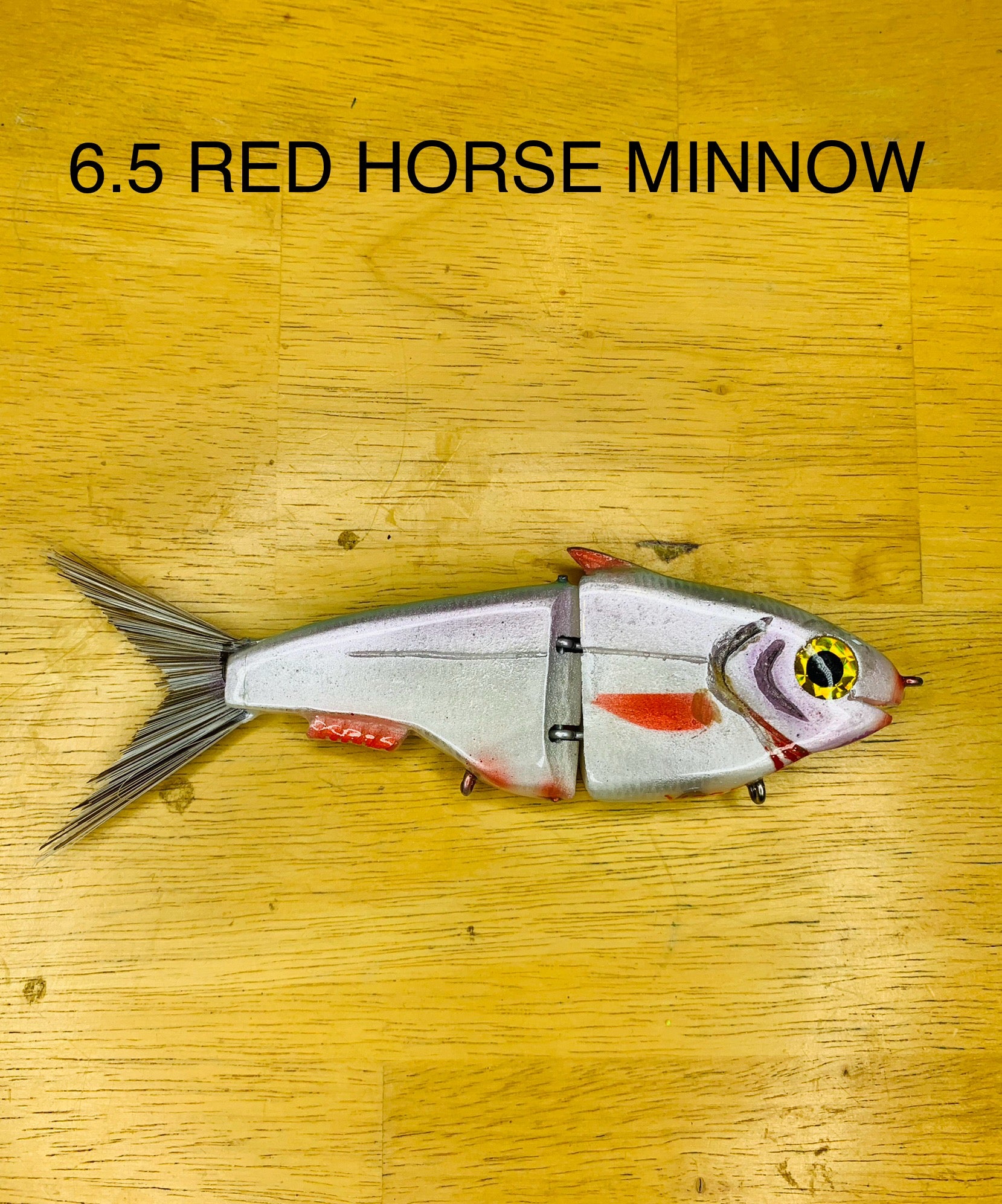 6.5 Red Horse Minnow Glide Bait