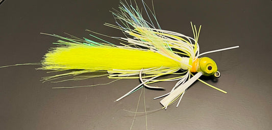 Crazy Chartreuse Hybrid Hair-Rubber Skirt Jig