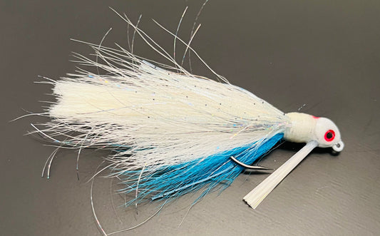 White Blue Streak Shad Jig