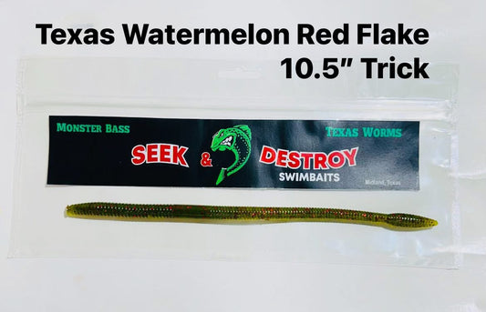 Texas Watermelon Red Flake 10.5” Trick