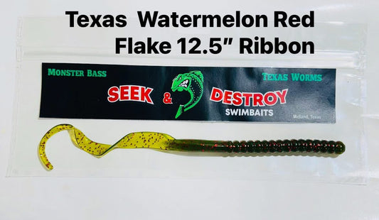 Texas Watermelon Red Flake 12.5 Ribbon